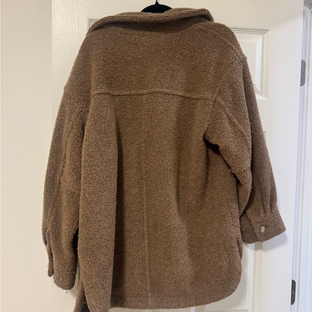 NWOT Madewell Tan Fleece-Lined Jacket - Picture 4 of 5